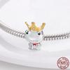 Copper Dinosaur Cat Dog Doggy Frog Bird Beads Ladybug Charm Fit Original Charms Bracelet Copper Jewelry Making