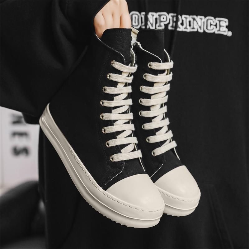 Men's Canvas High Top Boots Are Fashionable and Versatile Trendy and Street Style Versatile