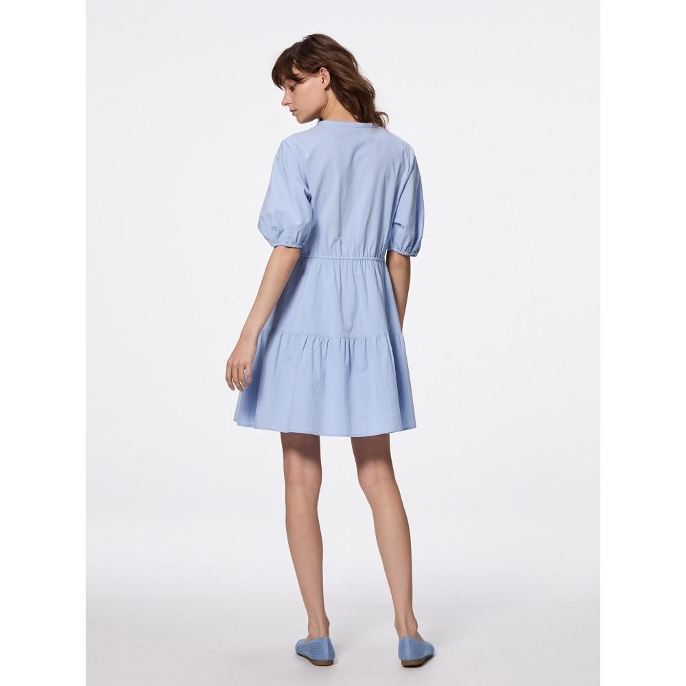 GU by Uniqlo Cotton Tiered Mini Dress  5 Minute Sleeve 