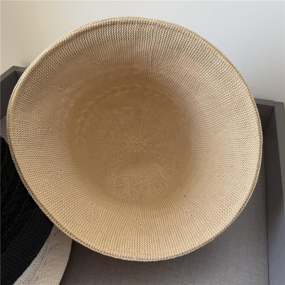 Double-sided Fisherman's Hat Children's Spring Versatile Face Small Knitted Bucket Hat Foldable Plain Basin Hat Tide