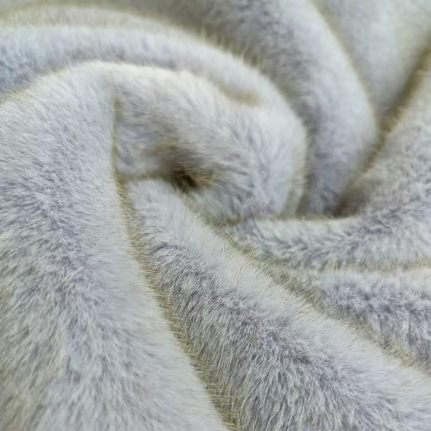 Golden Mink Faux Fur Fabric: High-Low Rabbit, Small European Mink Style