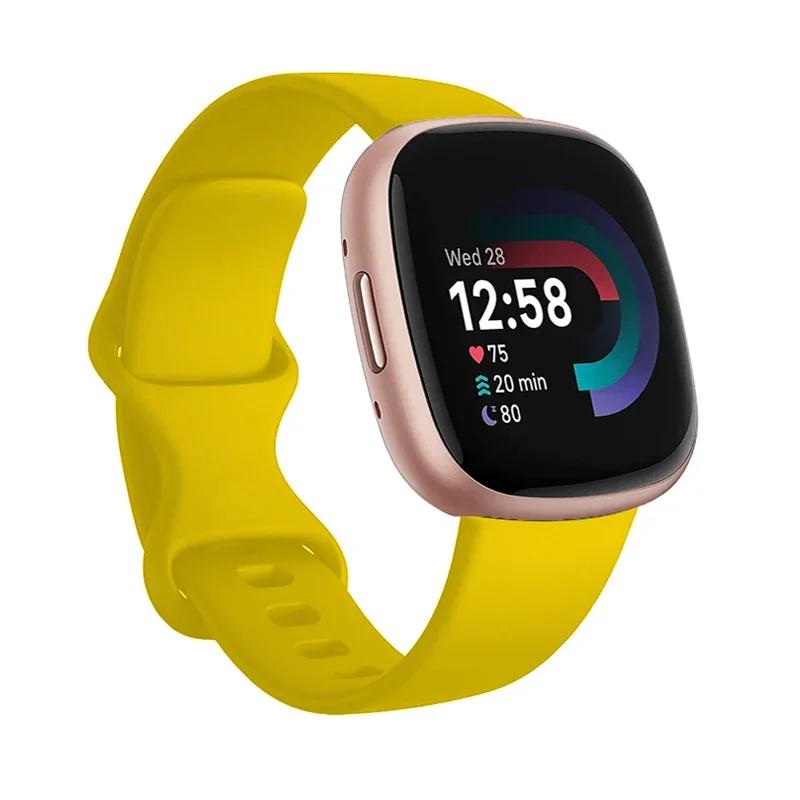 Sport Band For Fitbit Versa 3 Strap Smartwatch Wristband Accessories Watchbands Soft Silicone Bracelet For Fitbit Sense Versa3