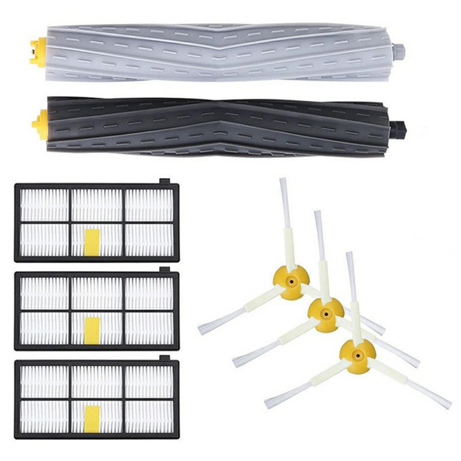 

8Pcs Replacement Parts Kit for iRobot Roomba 800/870/880/960/980 Main Brush Side Brush Filter Set