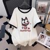Women's Plus Size Mid-Length Slimming Loose Short-Sleeve Round Neck T-Shirt