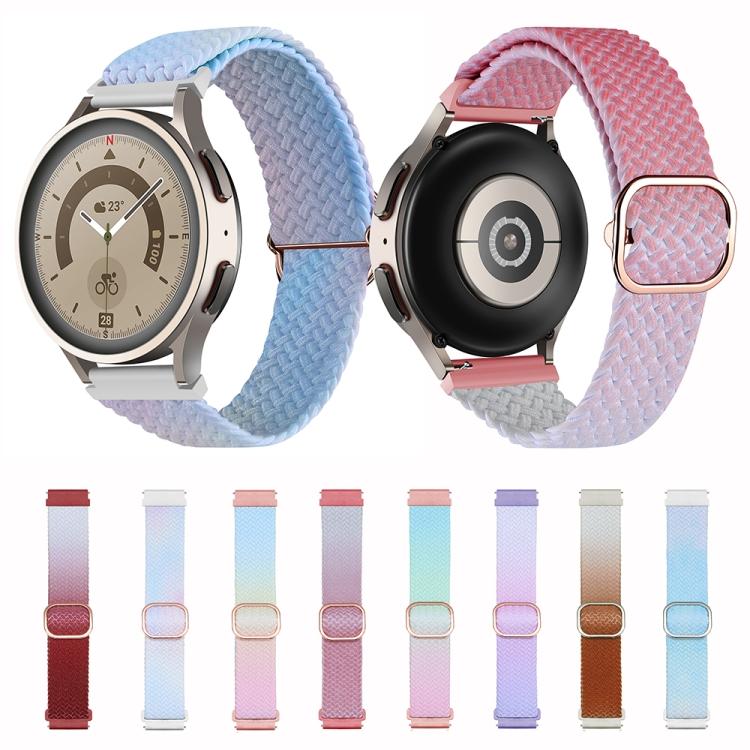 

Ремешок для часов с плетением градиентного цвета для Samsung Galaxy Watch 5 4 44 мм 40 мм/4 классический 46 мм 42 мм браслет 20 мм 22 мм
