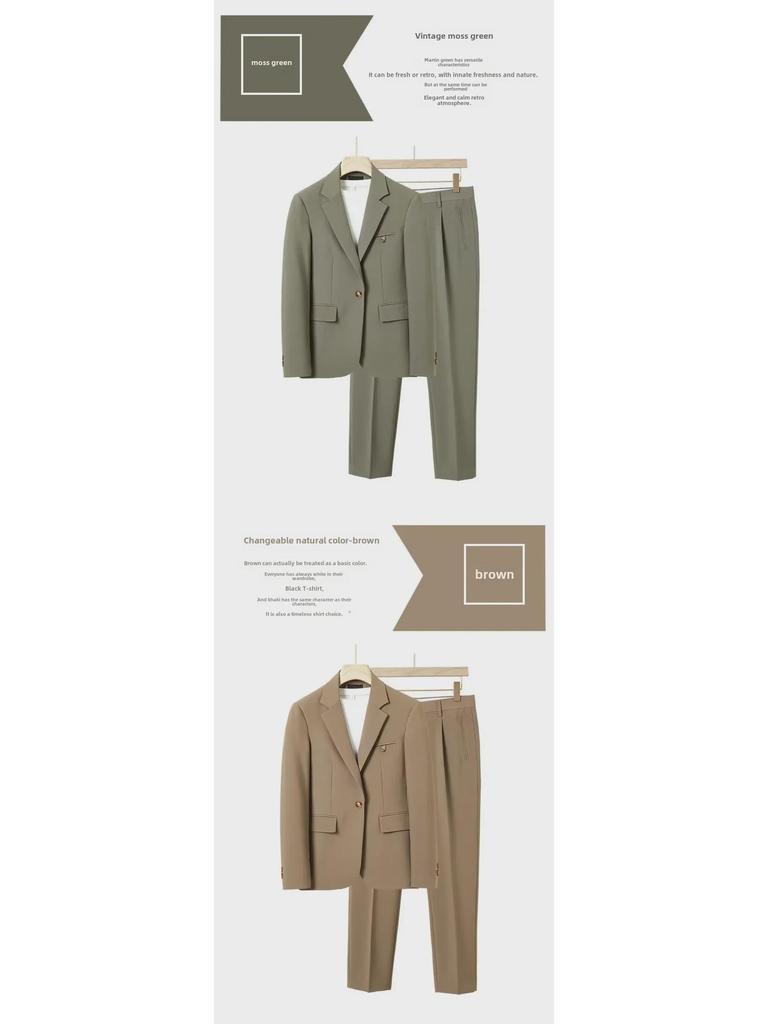 Men's Spring & Summer Casual Suits: Korean Style Loose Fit High-End Jackets