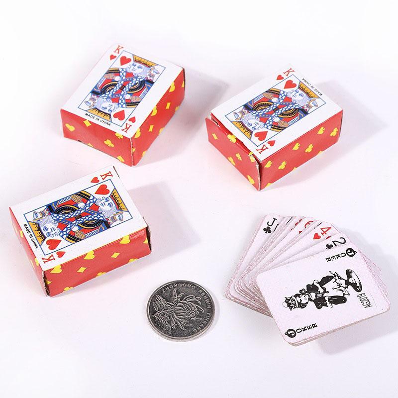 10Pcs Mini Playing Cards For Kids Adults Party Favors Miniature Poker Set Games For Family Journey Juegos De Mesa Divertidos