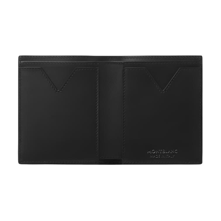 Montblanc Logo Leder Geldbörse Herren Geldbörse Schwarz 128583