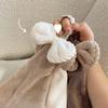 Hand Wiping Cute Bow Hanging Coral Fleece Hand Towel Bathroom Absorbent Small Towel CHILDREN'S Home Quick Drying