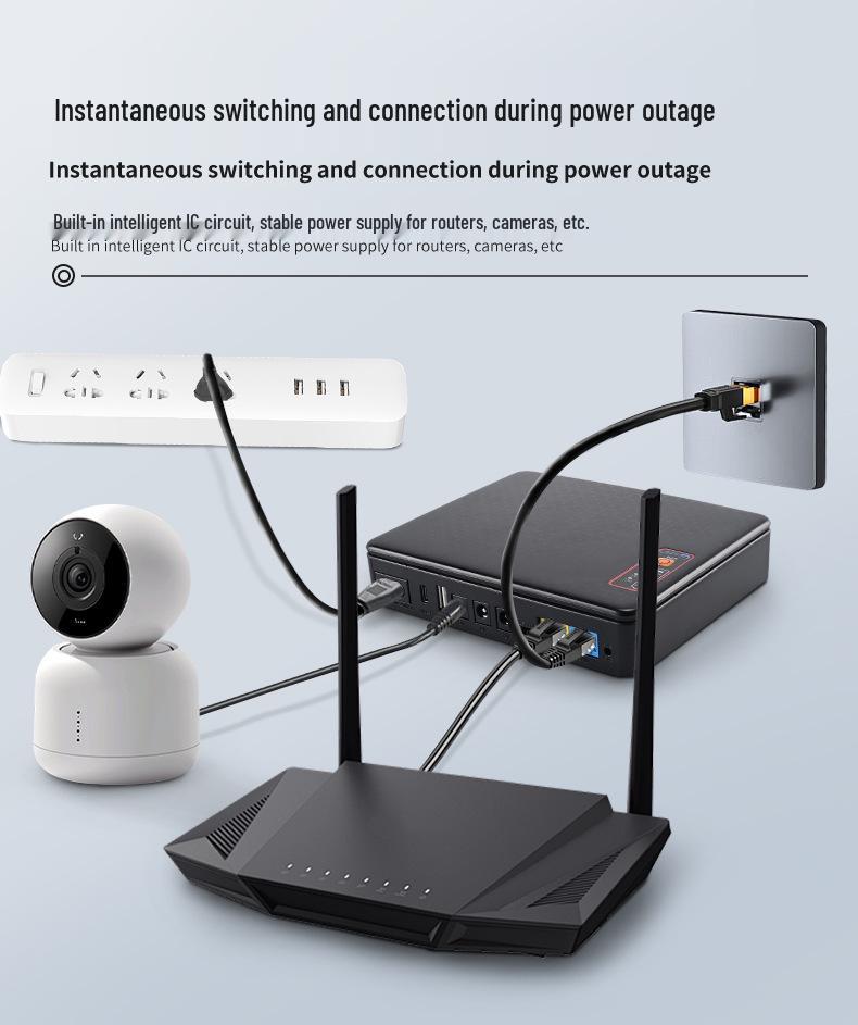 Mini UPS with Long Battery Life - POE Mobile Power Backup