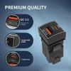 YSY 1pcs QC3.0 USB Fast Charging TYPE-C Interface Socket Charger For Toyota Camry Carola TS-07-C