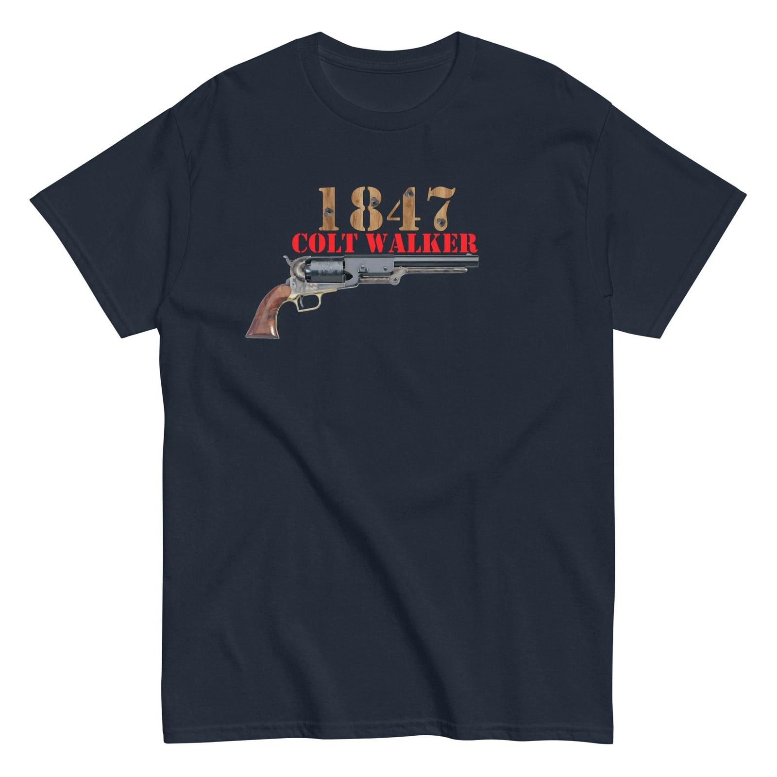 Классическая футболка с изображением револьвера Colt Walker 1847 XL