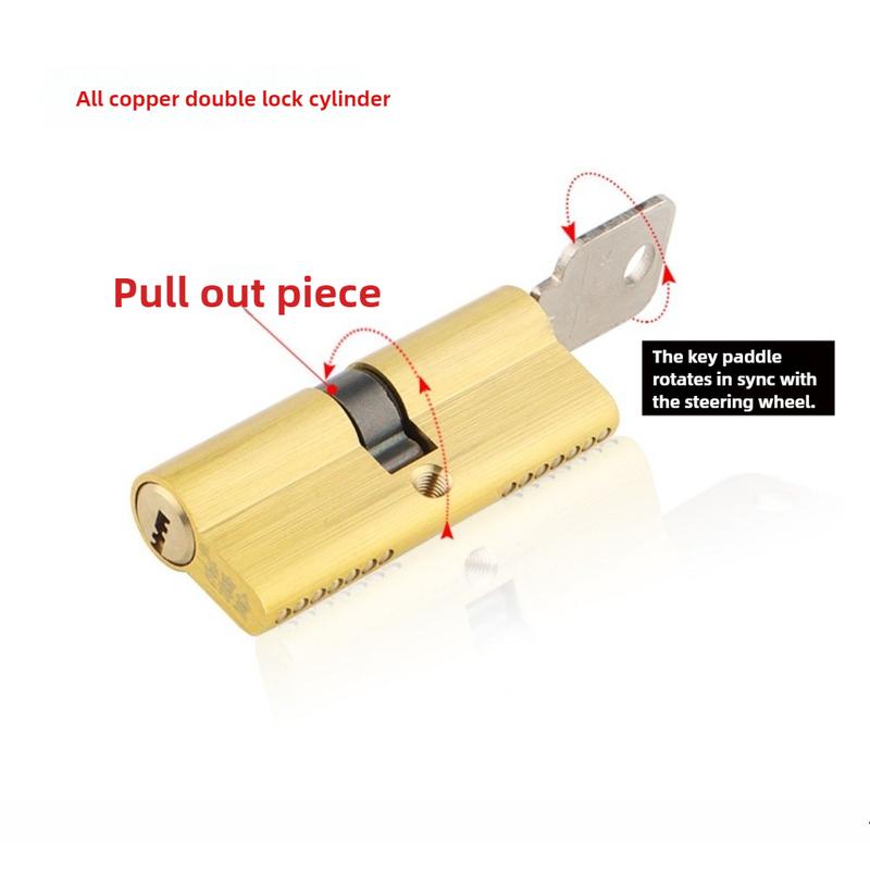 50-120MM Lock CylinderAll Copper Door Lock Cores At The Entrance Indoor Household Locks Available In Different Colors Cilindros