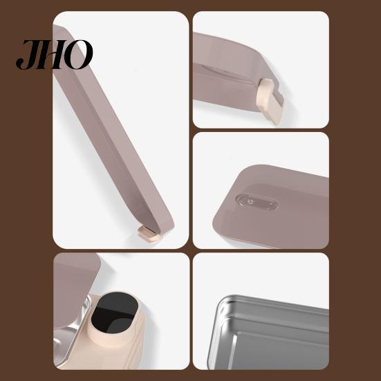 Electric Lunch Box 900ml Heated Capacity 2-in-1 Stainless Steel Warming Travel Non-Stick Coating Portable Meal Container for Office Car