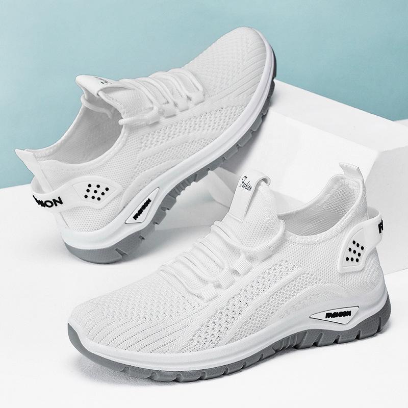 Women's shoes new mesh sneakers comfortable and breathable shoes women's soft-soled shock-absorbing running shoes simple single shoes