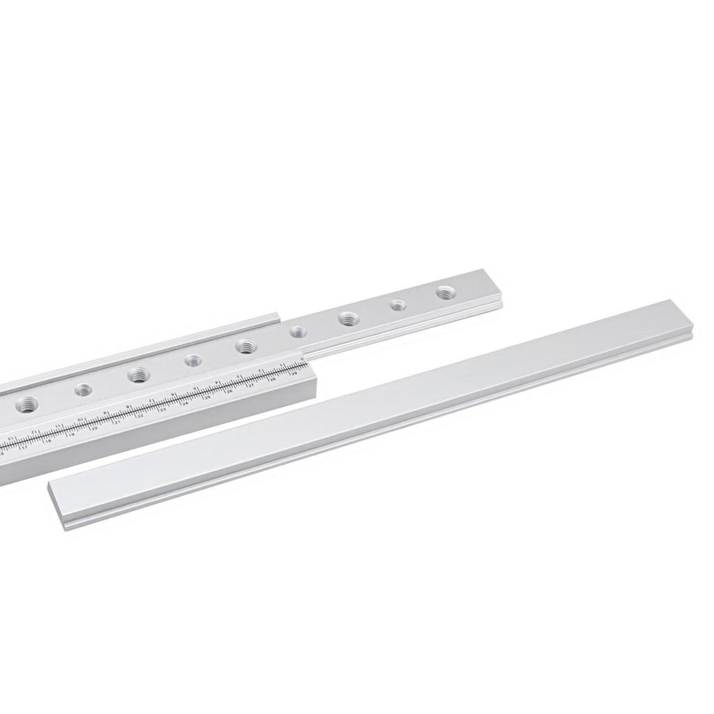 300mm Linear Slide Rail & Block: Aluminum Groove Slide for Table Saw, Engraving Machine, & Workbench DIY Modifications.