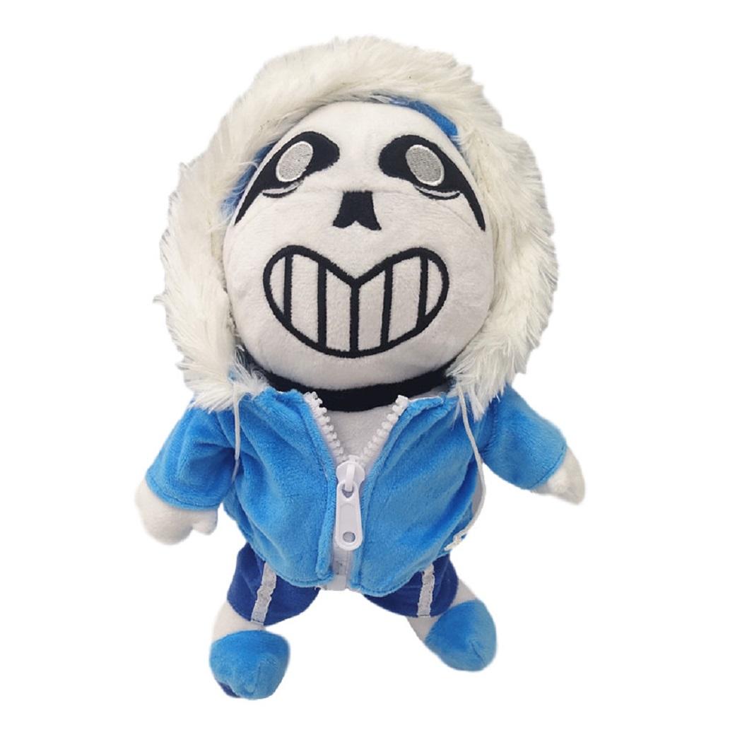 Nouveaux Peluches Undertale 20-30cm Poupée Peluche Undertale Sans Papyrus Ootopus Musique Alphys Frisk Peluches Jouets Remplis Pour Cadeaux Enfants 20cm-30cm gray