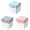 Modern Minimalist Creative Cube Tissue Box With Plastic Material For Living Room And Bathroom Use