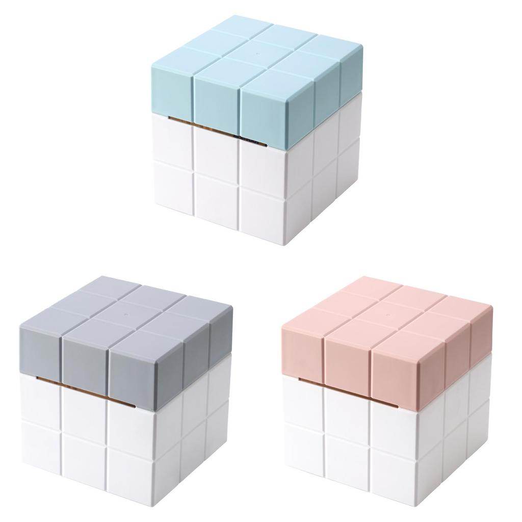 Modern Minimalist Creative Cube Tissue Box With Plastic Material For Living Room And Bathroom Use