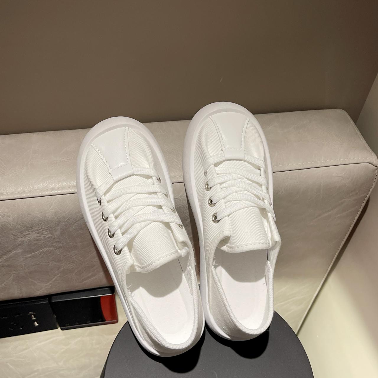 

Холщовые туфли для женщин 2024 Осень Новые Chaussure Femme Вулканизированные туфли Женские модные кроссовки Обувь на платформе Zapatos De Mujer 35 белый