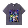 275 GSM Washed T-shirts 100% Cotton Dragon Ball V38 Dragons Print Unisex Heavy Cotton T Shirt