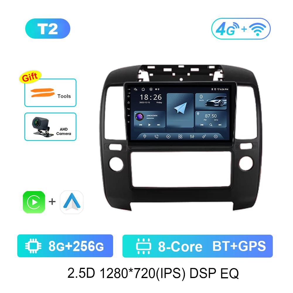 Bluetooth 9'' for NISSAN NAVARA 2006 - 2012 Android OS GPS Car Video Multimedia Player Auto Tools WiFi IPS Screen 4G Cooling Fan