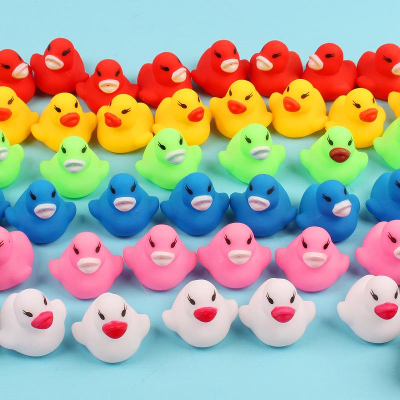 Brief Duck Kids Children interactive toys Cute Mini Squeeze toys Baby Flexible Vinyl Bath Toy Multicolour