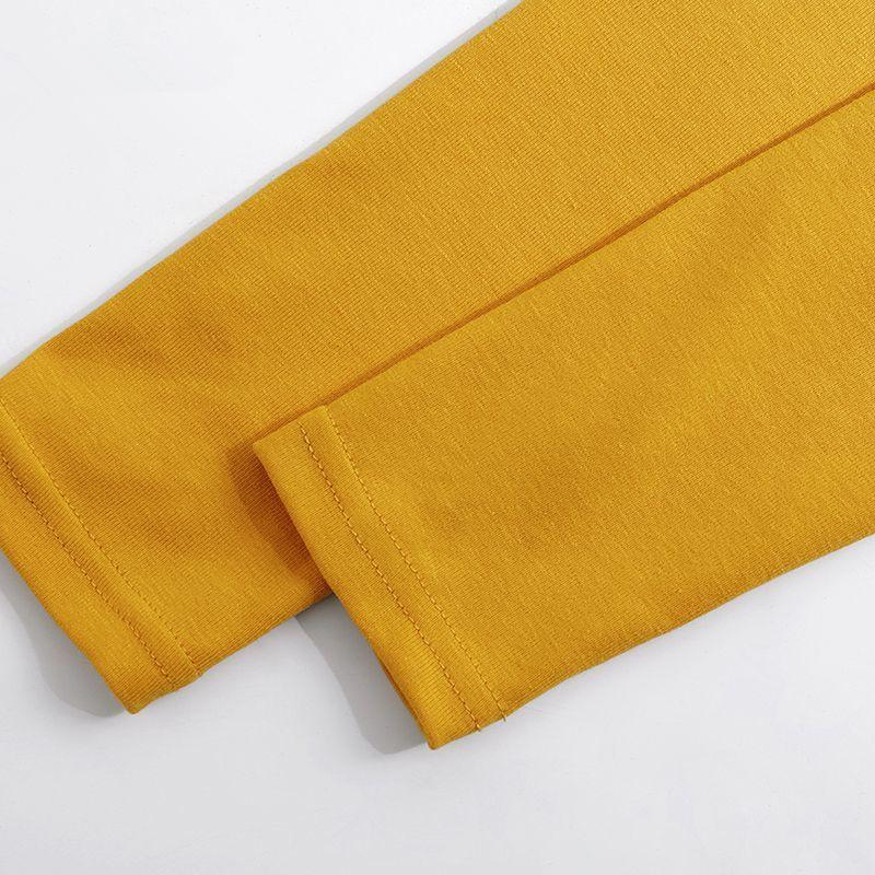 Women Cotton White T-Shirt Long Sleeve Lady Tops Slim Female Clothes