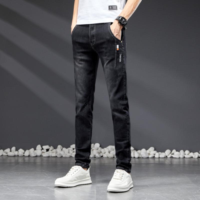 JYL New Men's Jeans Are Straight, Elastic, Narrow and Wear-resistant.