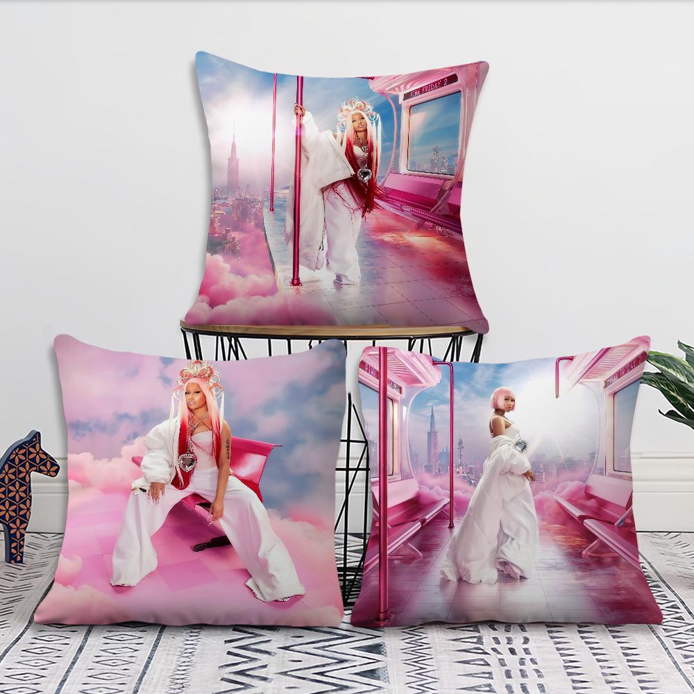 Singer N-Nicki Minaj Friday Cushion Cover Living Room Accent Couch Back Support Square Lounge Restful Nap Companion Pillow Case
