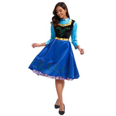 Cosplay Sprookjes Frozen Prinses Anna Kostuum Droomkostuum Podiumkostuum