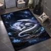 Multiple Sizes White Dragon In Cave Carpet for Living Room Bedroom Sofa Home Decor Rus Non-slip Floor Mat Luxury Gift