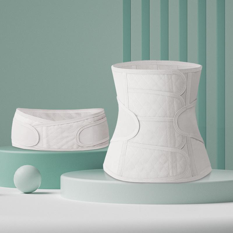 

Післяпологовий абдомінальний бандаж: Чистий бавовняний марлевий бандаж на живіт для відновлення після природних пологів та кесаревого розтину M