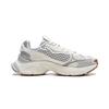 Li Ning Xingji Cushioning Abrasion Resistant Breathable Low top Chunky Sneakers Women's White Gray AGCW088-3