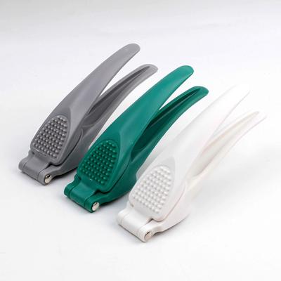 1Pc Stainless Steel Manual Circular Garlic Press Garlic Puree Kitchen Household Garlic Artifact Garlic Puree Making Gadget