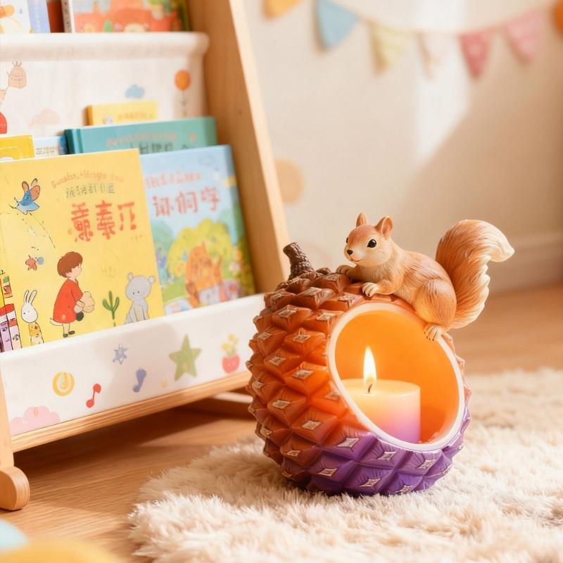 Flexible Silicone Pinecone Planter Mold Crafting Decorative Containers For Resin Cement Candle Handmade Gifts