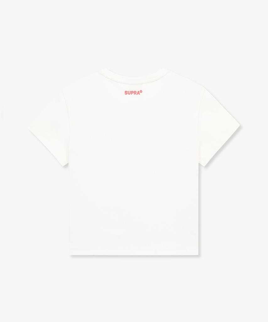 SUPRA Women'S Spray Graphic Point Crop T-Shirt (White)
