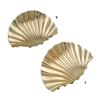Elegant Gold Metal Seashells Hair Claw for Women Stylish Clip Crab Clamp Hairwear Hair Shaping Claw Clip for Daily Use
