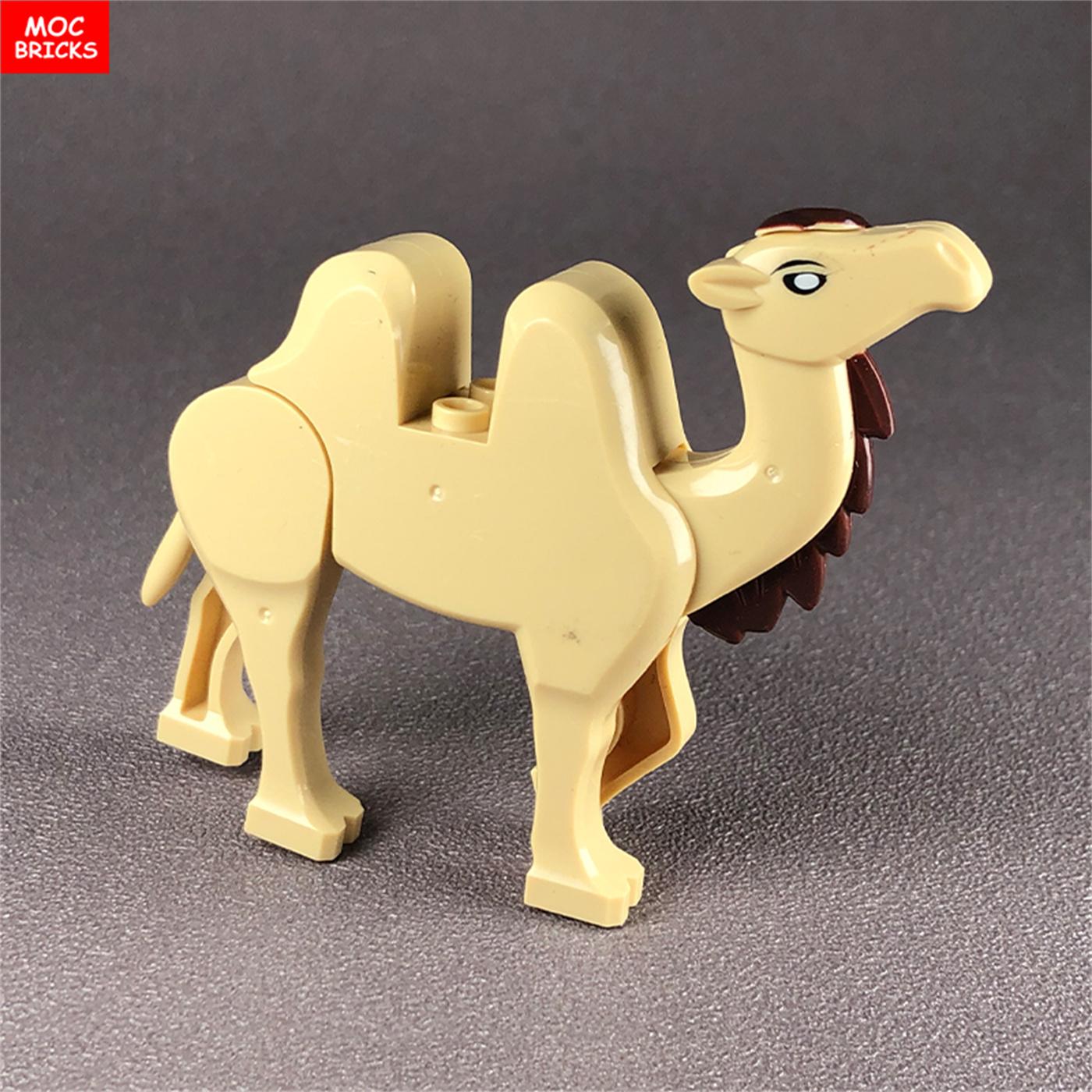 

Non-Toxic 5Pcs Moc Bricks Animal Camel Desert Explore Mounts Educational Building Blocks Figure Diy Toys For Children Dolls Gifts