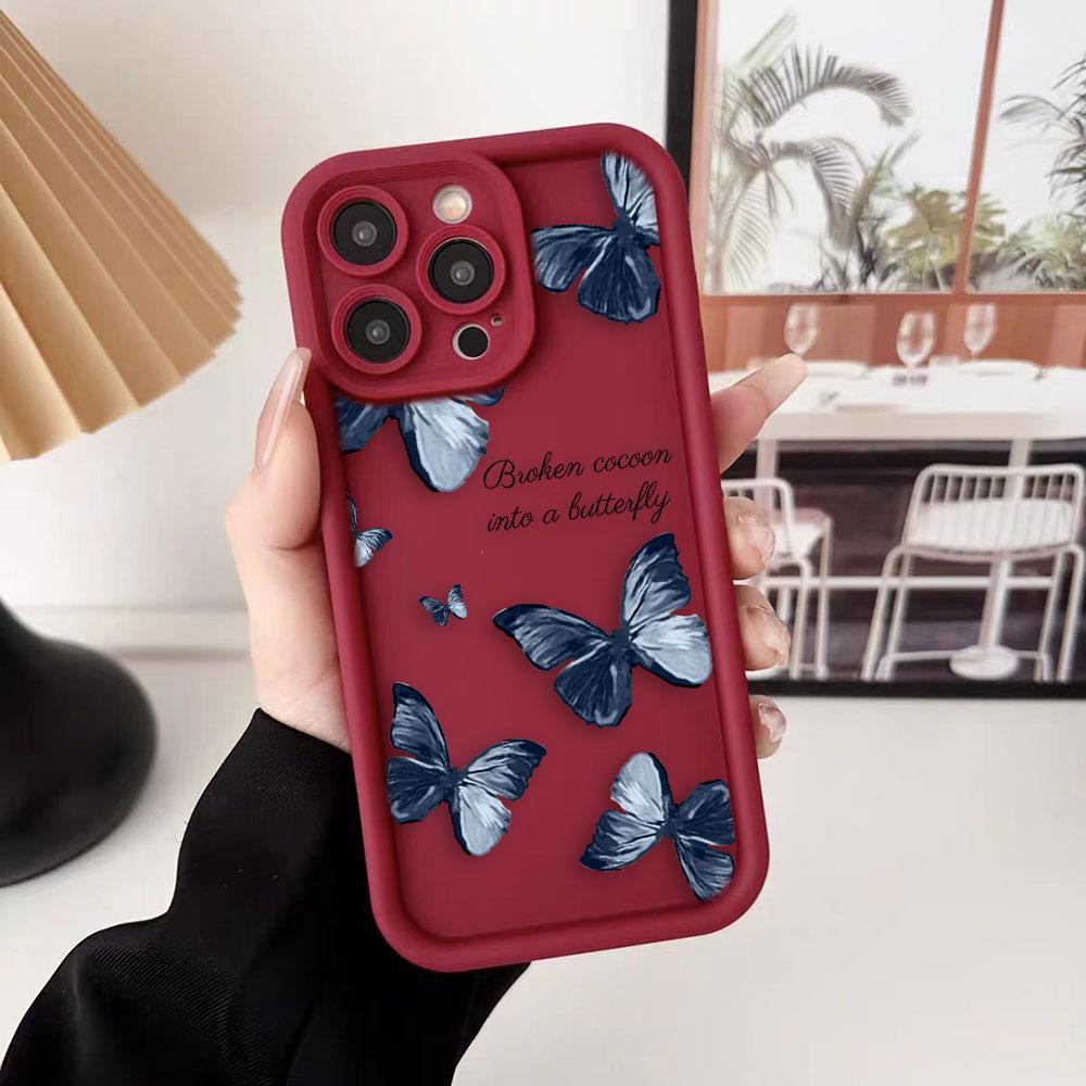 Pretty Purple Butterfly Cover Phone Case For HONOR 400 90 Lite 300 200 70 50 20 10i 9X 8X PRO 5G Silicone Case DIY Shell Funda