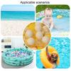 100Pcs Children's Toy Balls Odor-free Elastic Safe Thickened Large Size Color Cognition Multicolor Macaron Color Pit Balls Swimming Pool Toy