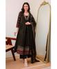 Dámsky Dizajnový Party Oblečenie Rayon Potlačený Anarkali Kurta a Nohavice s Dupattou Súprava Salwar Suit