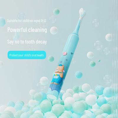 Children's Sonic Electric Toothbrush, Soft Bristle, Waterproof, Wireless Charging, Ages 3-13