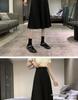 2024 Black High-Waisted Mid-Length A-Line Skirt: Slimming, Versatile Women's Skirt for Spring & Summer