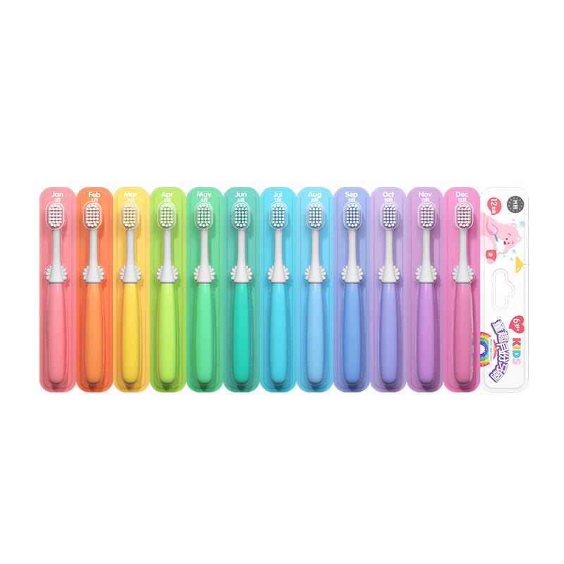 Miker Kids Soft-Bristle Toothbrushes, 7-12 Years (12-Pack)