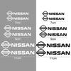 6PCS Car Brake Caliper Vinyl Stickers Wheel Decals for Nissan X-trail Qashqai Rogue Sport Kicks Tiida Altima Versa Juke Leaf
