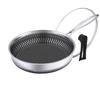 Zhishi Yanxuan 304 Stainless Steel Deep Fry Pan with Lid