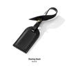 D-70 Leather Luggage Tag for LV Montaigne Bag – Old Flower Design, Travel Tag Replacement, Color Change Option.