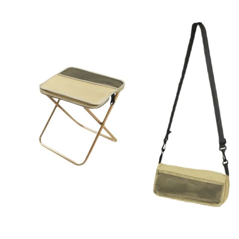 Wear-resistant Folding Backpack Stool Sturdy Pencil Case Stool Sports Folding Chair  Hiking
