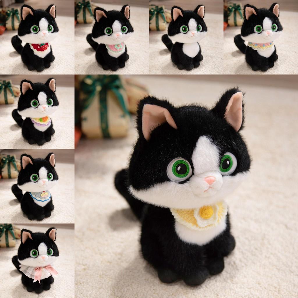 Devon Rex Bib Cat Animal Plush Toy Cartoon Stuffed Dolls Decoration Gift Kids